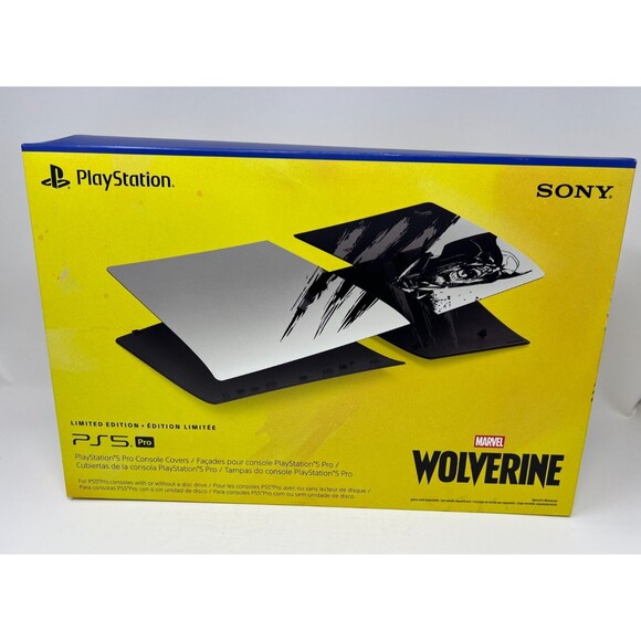 PlayStation Other - PS5 Pro Console Covers Marvel’s Wolverine Adamantium Limited Edition In Hand